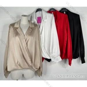 Tunika/halenka košilová dlouhý rukáv dámské (S/M ONE SIZE) ITALSKÁ MÓDA IMPBB22S3815