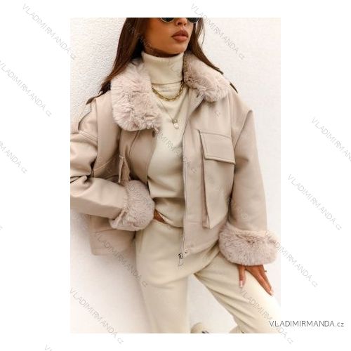 Bunda dlhý rukáv dámska (S/M ONE SIZE) TALIANSKA MÓDA IMPBB22C0112