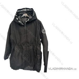 Bunda s kapucňou dámska nadrozmer (2XL-6XL) TALIANSKA MÓDA PMWB22B8081-1