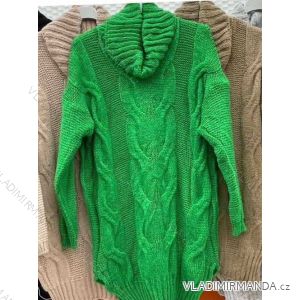 Svetr pletený prodloužený s rolákem dlouhý rukáv dámský (S/M/L ONE SIZE) ITALSKÁ MÓDA IMWC223674