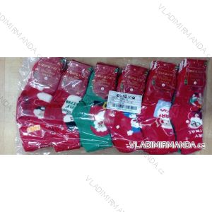 Ponožky thermo vánoční dětské dorost dívčí a chlapecké (24-35) AURA.VIA AURA22SGB9116