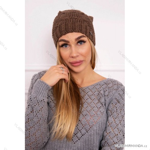 Cappuccino čepice Justyna K253 s fleecem