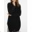 Sommerkleid Langarm geblümte Damen (UNI S / L) ITALIAN FASHION IMK20150