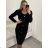 Sommerkleid Langarm geblümte Damen (UNI S / L) ITALIAN FASHION IMK20150