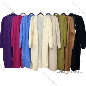 Cardigan pletený dlouhý rukáv dámský (S/M ONE SIZE) ITALSKÁ MÓDA IMPLM22306900018