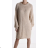 Šaty pletené dlouhý rukáv dámské (S/M ONE SIZE) ITALSKÁ MÓDA IMPLM22170500