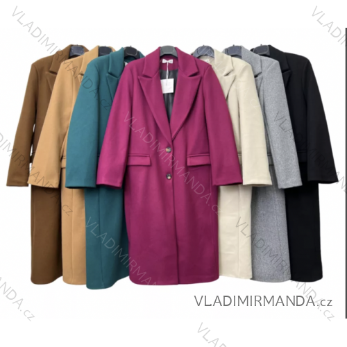Kabát dlouhý rukáv dámský (S/M ONE SIZE) ITALSKÁ MÓDA IMPLM22553500017