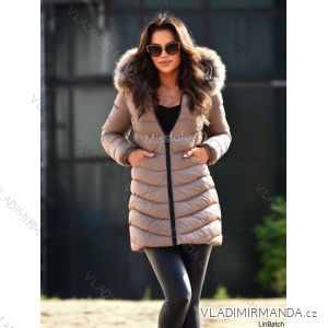 Kabát zimní s kapucí dámský (S-2XL) MFFASHION IMMF22M688-A