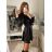 Šaty dlouhé společenské elegantní plesové dámské (S/M ONE SIZE) ITALSKÁ MÓDA IMM22LS25366 braun S/M