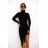 Langes Sommer-Kurzarmkleid für Damen (S / M ONE SIZE) ITALIAN FASHION IMWC222525