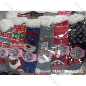 Ponožky teplé thermo vánoční dámské (35-38, 38-42) PESAIL PES22WW048