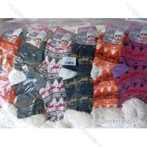 Ponožky teplé thermo vánoční dámské (35-38, 38-42) PESAIL PES22NW155