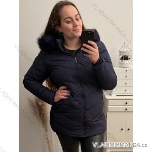 Bunda Zimní s kapucí nadrozměr (4XL-9XL) Victoria rossi ELR22ROSE9330