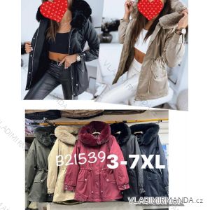 Bunda s kapucňou dámska nadrozmer (3XL-7XL)  PMWB22B212539