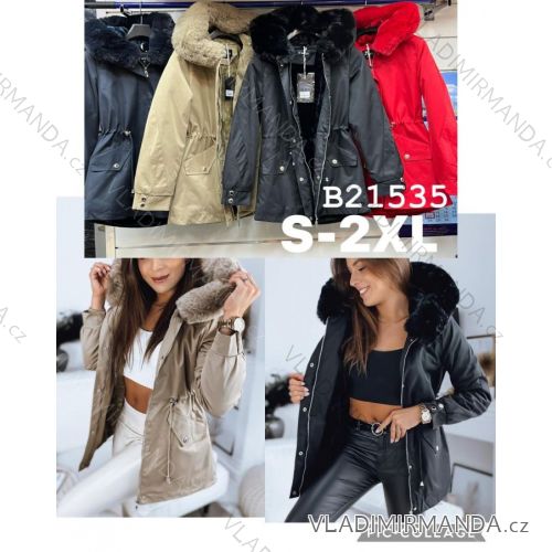 Bunda s kapucí dlouhý rukáv dámský (S-2XL) PMWB22B21535