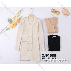 Women's Long Sleeve Knitted Dress (S/M ONE SIZE) FRENCH FASHION FMWT22J51765