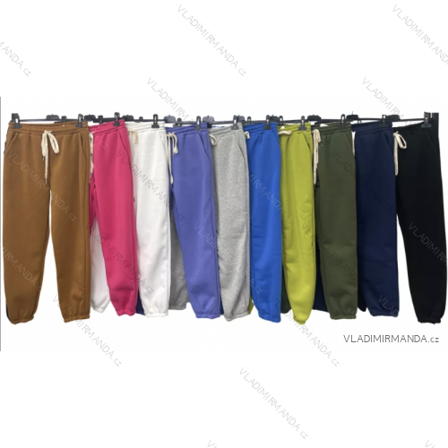 Tepláky dlouhé dámské (S/M ONE SIZE) ITALSKÁ MÓDA IMPLM22196000095