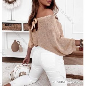 Svetr tenký dlouhý rukáv dámský (S/M ONE SIZE) ITALSKÁ MÓDA IMM23NM1236