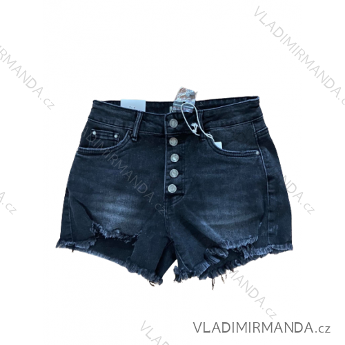 ŠATY ŠORTKY RIFLOVÉ DÁMSKE (XS-XL) M.SARA MSR22G3780-A/DR XS čierna