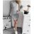 Damen-Strickkleid/Pullover mit langen Ärmeln (S/M ONE SIZE) ITALIAN FASHION IMM22MY21183