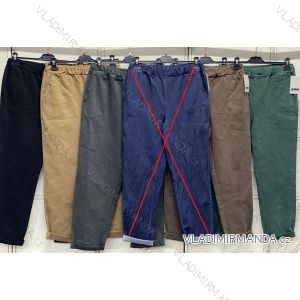 Kalhoty strečové dlouhé dámské nadrozměr (S-3XL) ITALSKÁ MÓDA IMC22910/01