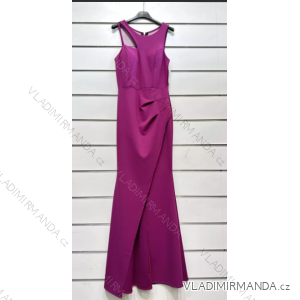 Šaty elegantné spoločenské na ramienka dámske (S/M ONE SIZE) TALIANSKA MÓDA IMPSH225166