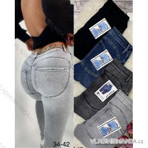 Rifle jeans push-up dlhé dámske (34-42) M.SARA MSR223917