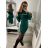 Women's Long Sleeve Knitted Dress (S/M ONE SIZE) ITALIAN FASHION IMWAA223333