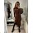 Women's Long Sleeve Knitted Dress (S/M ONE SIZE) ITALIAN FASHION IMWAA223333