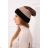 Fleece hat Bojana K265 black+beige+cappuccino