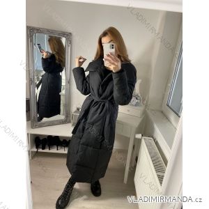 Kabát zimní dámský (S-2XL) POLSKÁ  MÓDA AG3-3019-BLACK/DR