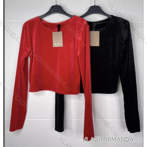 Tunika dlouhý rukáv dámské (S/M ONE SIZE) ITALSKÁ MÓDA IMPBB22I685603