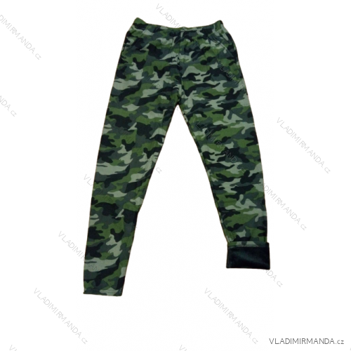 Legíny zateplené dlouhé dámské nadrozměr maskáč (L/XL,2XL/3XL, 4XL/5XL) SMILING SAL22MA-0218