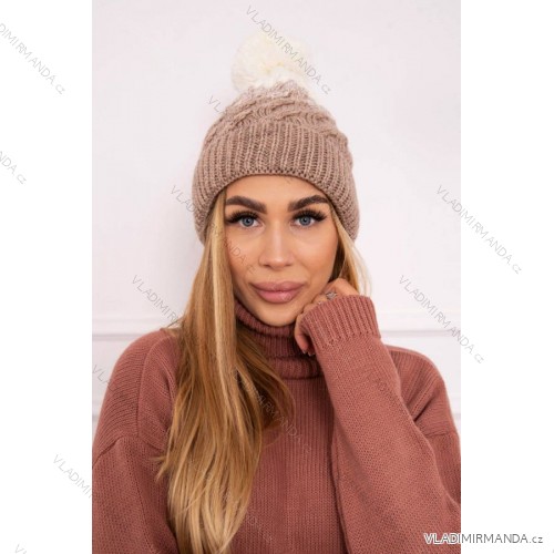 Fleece hat Ilona K218 beige+ecru