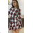 Šaty elegantní dlouhý rukáv dámské vánoční (S/M ONE SIZE) ITALSKÁ MÓDA IMPDY222XFH1517
