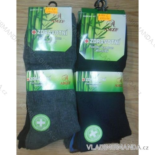 Ponožky zdravotný lem bambusové pánske (40-47 / mix) AMZF A-9013