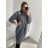 Šaty pletené s rolákem dlouhý rukáv dámské (S/M/L/XL ONE SIZE) ITALSKÁ MÓDA IMWA224000
