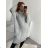Šaty pletené s rolákem dlouhý rukáv dámské (S/M/L/XL ONE SIZE) ITALSKÁ MÓDA IMWA224000