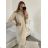 Šaty pletené s rolákem dlouhý rukáv dámské (S/M/L/XL ONE SIZE) ITALSKÁ MÓDA IMWA224000