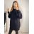Women's Long Stretch Sleeveless Summer Dress (S / M / L ONE SIZE) ITALIAN FASHION IMWC222492 M / L Black