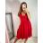Šaty letní na ramínka dámské (S/M ONE SIZE) ITALSKÁ MÓDA IMPBB22B21841 S/M Old-pink