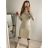 Šaty úpletové s rolákom dlhý rukáv dámske (S/M ONE SIZE) TALIANSKA MÓDA IMM22J51753