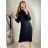 Šaty úpletové s rolákom dlhý rukáv dámske (S/M ONE SIZE) TALIANSKA MÓDA IMM22J51753