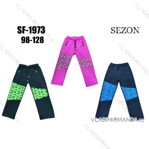 Kalhoty softshellové dětské dívčí a chlapecké (98-128) SEZON SEZ22SF-1973