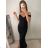 Šaty elegantní plesové dlouhé carmen dámské (S/M ONE SIZE) ITALSKá MóDA IMM2251830Q S/M black