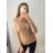 Svetr dlouhý rukáv dámský (S/M ONE SIZE) ITALSKá MóDA IMM22Fd5803 S/M black