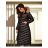 Damen-Wintermantel mit Kapuze (S-XL) MFFASHION IMMF22M-699 schwarz S