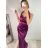 Women's Long Elegant Party Prom Sleeveless Dress (S/M ONE SIZE) ITALIAN FASHION IM322501