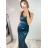 Women's Long Elegant Party Prom Sleeveless Dress (S/M ONE SIZE) ITALIAN FASHION IM322501