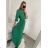 Šaty dlouhé elegantní dlouhý rukáv dámské (S/M ONE SIZE) ITALSKÁ MÓDA IMWKK223392